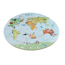 36 Pcs Wooden World Map Jigsaw Puzzle Kids/Baby Early Learning Developmental Toy Playset