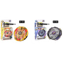 Rare 2 Pieces Metal Fusion Burst Spinning Top Grip Launcher Toy Set B-102 B-103 Starter Kids Toy Gift