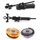 Rare 2 Pieces Metal Fusion Burst Spinning Top Grip Launcher Toy Set B-102 B-103 Starter Kids Toy Gift