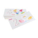 Pack of 10 Multi-Color Wooden Number Toy Set with Animal Patterns Card, For Baby Toddlers Kids Early Education
