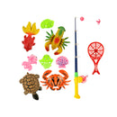 10 Pieces Fishing Toy Set, Magnetic Fishing Bath Toy, Pretend Play Toy for Kids Toddlers