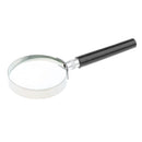 5x 60mm Handheld Metal Frame Magnifier Magnifying Glass Lens for Reading Maps Jeweler Watch Repair Maps Jewelry Coin Collectors