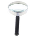 5x 60mm Handheld Metal Frame Magnifier Magnifying Glass Lens for Reading Maps Jeweler Watch Repair Maps Jewelry Coin Collectors