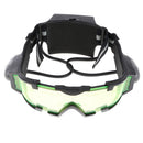 Head-mounted LED Light Goggles Lens Sports Glasses Eyes Protection Spectacles Eyewear Adjustable Strap Riding Skidding Cycling Lab Impact-resistant