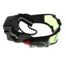Head-mounted LED Light Goggles Lens Sports Glasses Eyes Protection Spectacles Eyewear Adjustable Strap Riding Skidding Cycling Lab Impact-resistant