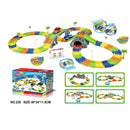 Hot DIY Assembly Flexible Track Racing Car Model Kits Playset with Light Kids Educational Toy Xmas Gift -192 Pieces