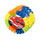Hot DIY Assembly Flexible Track Racing Car Model Kits Playset with Light Kids Educational Toy Xmas Gift - 96 Pieces