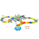 Flexible Track Car Racing Game Set DIY Model Kits Battery Powered Kids Hand & Eye Coordination Kids Toy B-day Gift - 192pcs