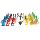 Set of 30pcs Army Sand Scene Model Replacement Soldiers Airplane with Arm Men Accessories Toy Action Figures Collection