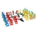 Set of 30pcs Army Sand Scene Model Replacement Soldiers Airplane with Arm Men Accessories Toy Action Figures Collection