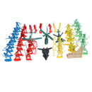 Set of 30pcs Army Sand Scene Model Replacement Soldiers Airplane with Arm Men Accessories Toy Action Figures Collection