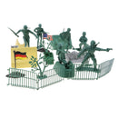 Bucket of 25 Pieces WWII Soldier Sandbag Rockery Army Figures Playset Army Sand Scene Model Army Men Accessories