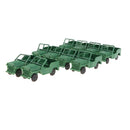 10pcs Realistically Plastic Army Base Set Sand Scene Mdel Kits Toy Soldier Army Men Accessories- Jeep Cars