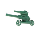 10pcs Realistically Plastic Army Base Set Sand Scene Mdel Kits Toy Soldier Army Men Accessories- Artillery