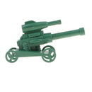 10pcs Realistically Plastic Army Base Set Sand Scene Mdel Kits Toy Soldier Army Men Accessories- Artillery
