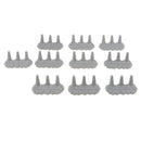 10pcs Realistically Plastic Rockery WWII Army Base Set Sand Scene Mdel Kits Toy Soldier Army Men Accessories-
