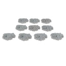 10pcs Realistically Plastic Rockery WWII Army Base Set Sand Scene Mdel Kits Toy Soldier Army Men Accessories-