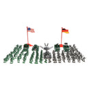 289 Pieces Plastic WWII Soldier 2cm Army Figures Playset For Army Men Sand Scene Model Collection Toy