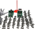 289 Pieces Plastic WWII Soldier 2cm Army Figures Playset For Army Men Sand Scene Model Collection Toy