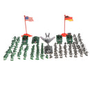 289 Pieces Plastic WWII Soldier 2cm Army Figures Playset For Army Men Sand Scene Model Collection Toy