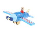 DIY Wooden Toy Assembled Magnetic Vintage Plane Model for Kids Toddlers Educational Toy Gift