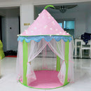 Pink Princess Castle Tent Children Playhouse For Kids Indoor Outdoor Play