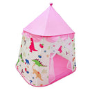 Pink Dinosaur Themed Tent Children Playhouse For Kids Indoor Outdoor Play