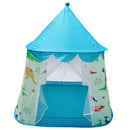 Blue Dinosaur Themed Tent Children Playhouse For Kids Indoor Outdoor Play