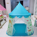 Blue Dinosaur Themed Tent Children Playhouse For Kids Indoor Outdoor Play