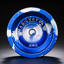 MAGICYOYO YOYO Ball Pro k/9 Polished Alloy Yoyos Balls KK Bearing String Trick 1A, 3A, 5A kids Juggling Toy with Strings Blue