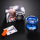 MAGICYOYO YOYO Ball Pro k/9 Polished Alloy Yoyos Balls KK Bearing String Trick 1A, 3A, 5A kids Juggling Toy with Strings Blue