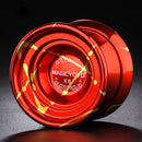 MAGICYOYO YOYO Ball Pro K8 Polished Alloy Yoyos Balls KK Bearing String Trick 1A, 3A, 5A kids Juggling Toy with Strings Red