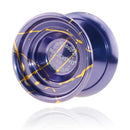 MAGICYOYO YOYO Ball Pro K8 Polished Alloy Yoyos Balls KK Bearing String Trick 1A, 3A, 5A kids Juggling Toy with Strings Purple