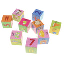 Wooden Animal Cube Block Puzzle Kids Children Educational Toys Birthday Gift