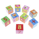 Wooden Animal Cube Block Puzzle Kids Children Educational Toys Birthday Gift