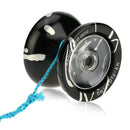 MAGICYOYO Unresponsive YOYO N9 Alloy Professional Yo-yo for 1A 3A 5A String Trick Play - Black Silver