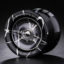 MAGICYOYO Unresponsive YOYO N9 Alloy Professional Yo-yo for 1A 3A 5A String Trick Play - Black Silver