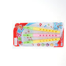 Pack Of 3 Kids Plastic 6 Hole Flute Toy, Descant Recorder, Musical Instrument Educational Toy
