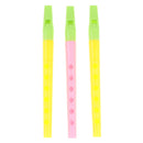 Pack Of 3 Kids Plastic 6 Hole Flute Toy, Descant Recorder, Musical Instrument Educational Toy