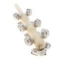 Wooden Stick Jingle Bell Hand Rattles with 13 Bells Baby/Toddler Early Learning Sounding Shake Toy