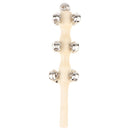 Wooden Stick Jingle Bell Hand Rattles with 13 Bells Baby/Toddler Early Learning Sounding Shake Toy