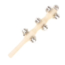 Wooden Stick Jingle Bell Hand Rattles with 13 Bells Baby/Toddler Early Learning Sounding Shake Toy