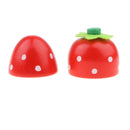 Kids Pretend Play Simulation Sticky Strawberry Fruits Kitchen Food Playing Role Play Game Toys
