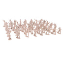 100 Pieces 2cm Realistically Battlefield Plastic Toy Soldier Figures Army Men Accessories - Apricot