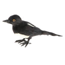 Lifelike Standing Magpie Model, Kids Faux Fur Bird Animal Toy, Handicraft Collections, Home Ornament