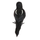 Lifelike Standing Magpie Model, Kids Faux Fur Bird Animal Toy, Handicraft Collections, Home Ornament