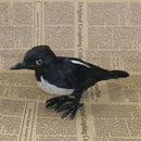 Lifelike Standing Magpie Model, Kids Faux Fur Bird Animal Toy, Handicraft Collections, Home Ornament