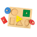 Square Board Wooden Montessori Geometry Blocks Shapes Sorting Peg Puzzle Jigsaw Baby Early Learning Toy Gift
