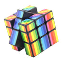 3x3x3 Rainbow Mirror Cube Mod, Speed Twisty Puzzle Brain Teaser Cube Toy for Kids
