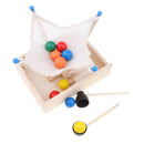 Wooden Ball Grip & Catch Game Toy for Toddlers, Kids Montessori Preschool Educational Toy